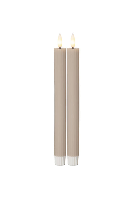 Wax candle with timer | 25cm | Pack of 2