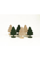 Wooden Christmas tree, flat | 11.5cm