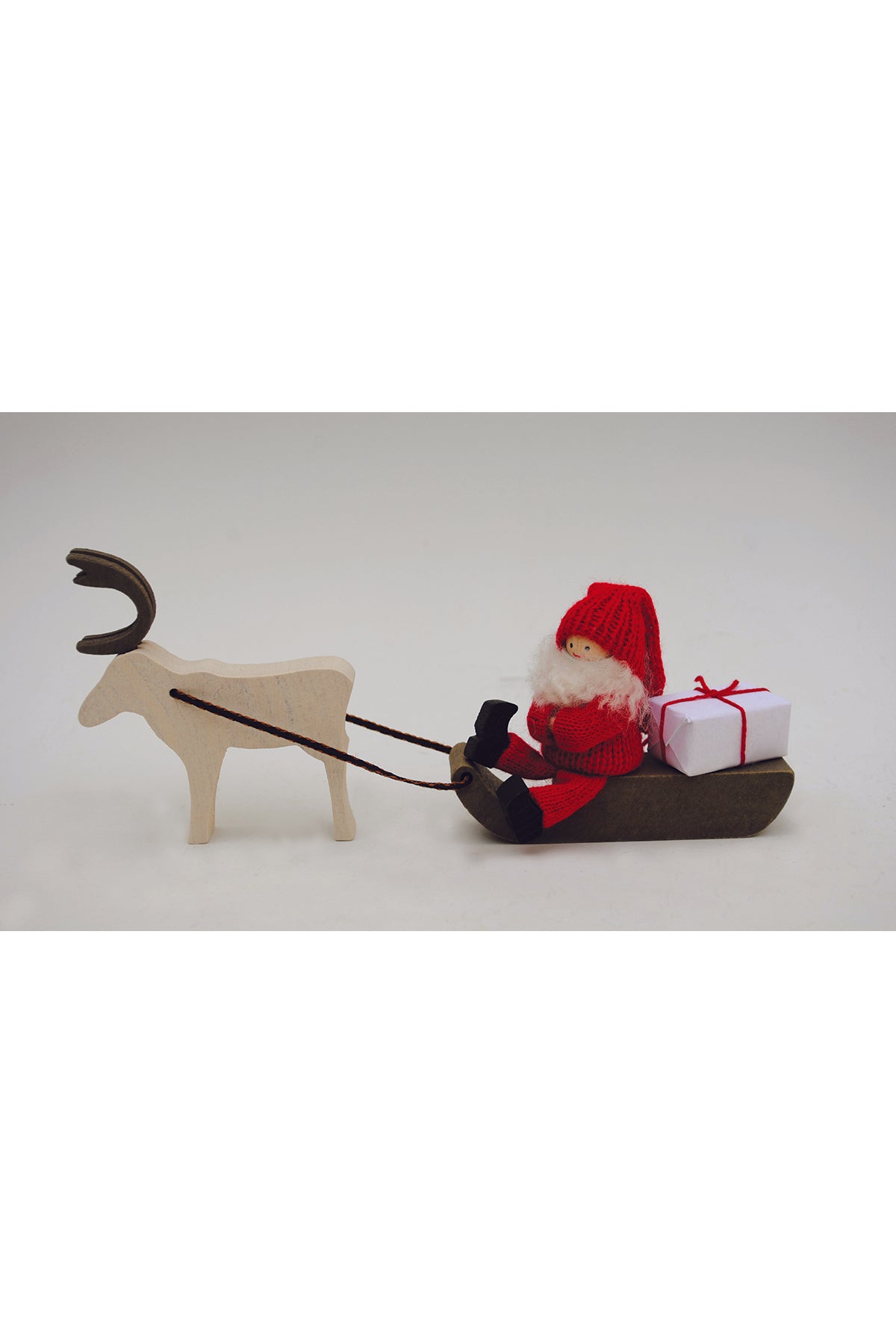 Christmas boy with reindeer &amp; sleigh