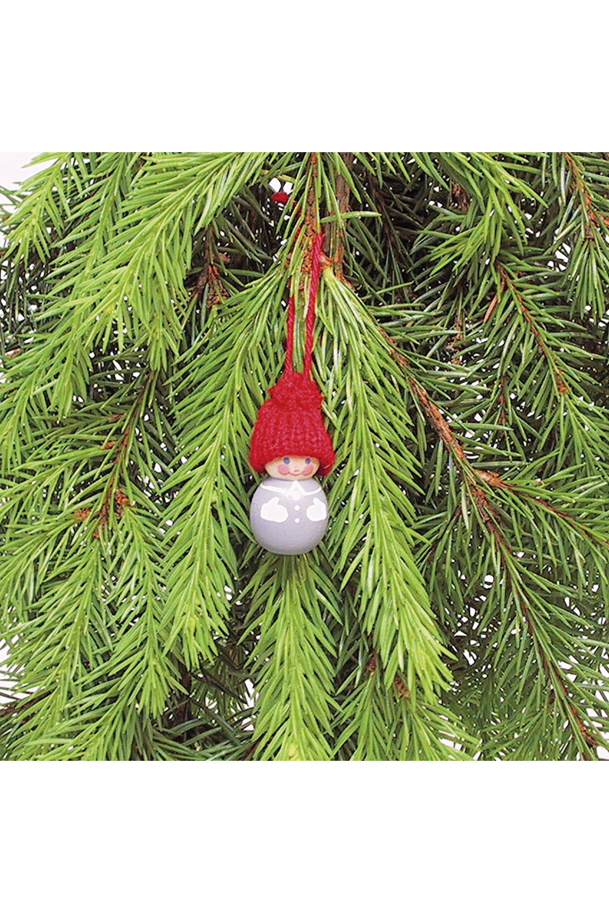 Weihnachtsmann mit Band 3cm | grau