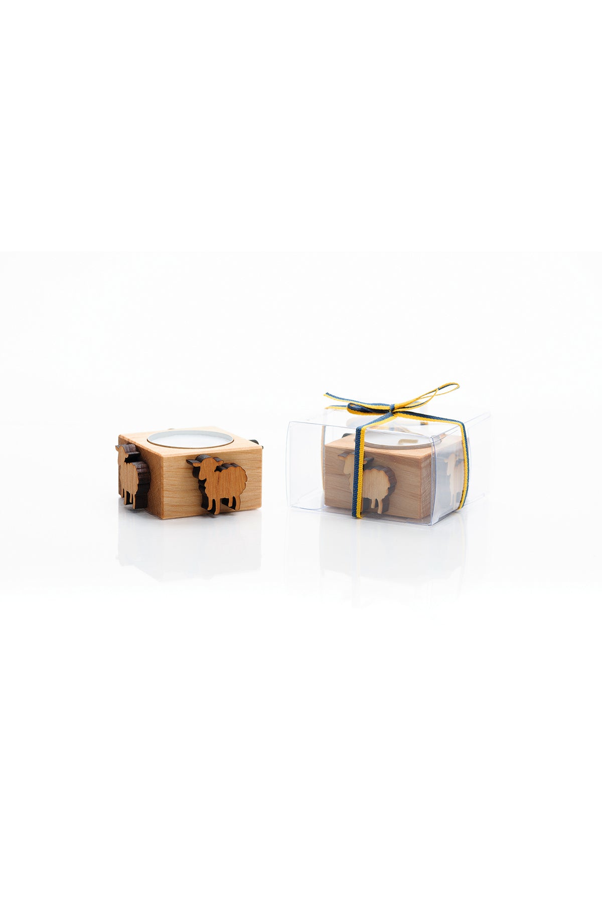 Tealight holder / salt bowl 6.5cm in gift packaging | Sheep