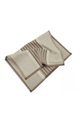 Towel beige border, 47x50, recycled