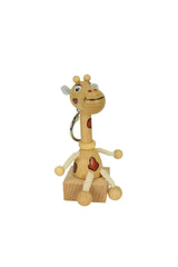 Schlüsselanhänger Holzfigur | Giraffe