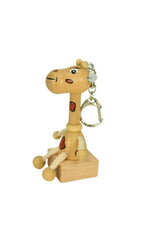 Schlüsselanhänger Holzfigur | Giraffe