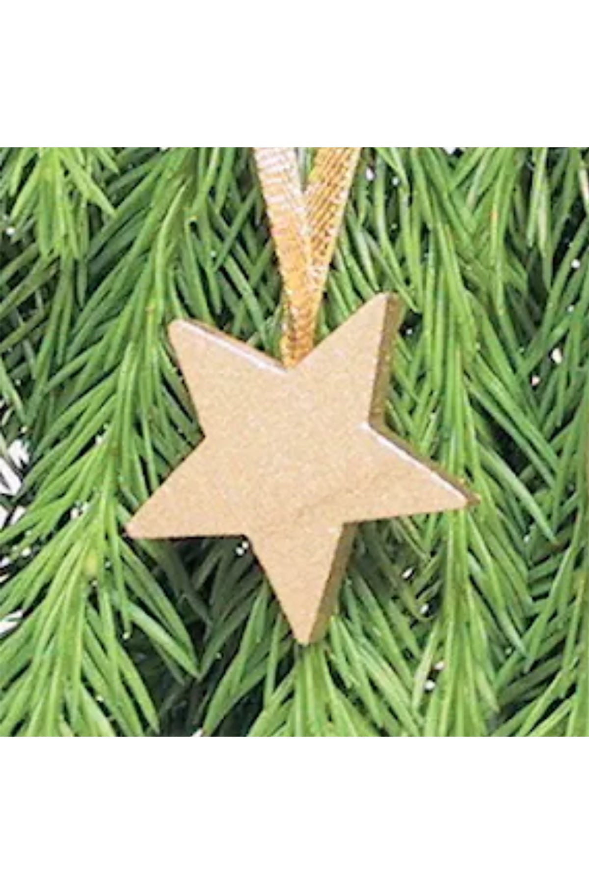 Small star with gold ribbon