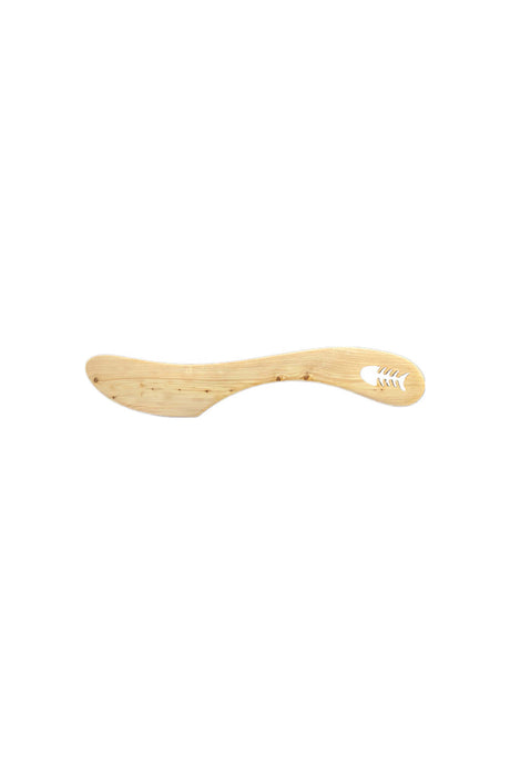 Butter knife design made of juniper wood | 18 cm