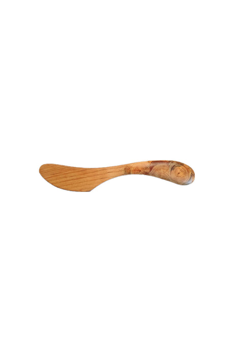 Butter knife with alder wood inlay | 18 cm