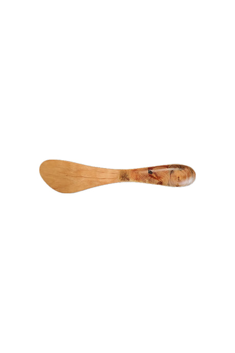 Butter knife with alder wood inlay | 18 cm