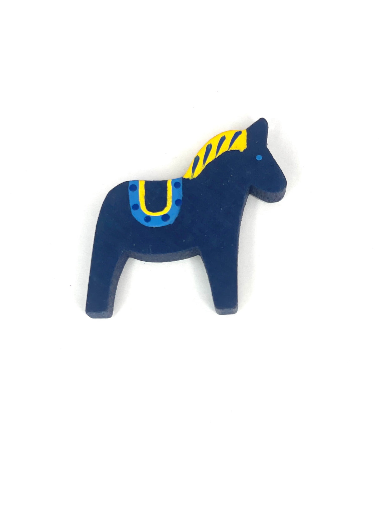 Magnet horse hand painted | blue, 5cm