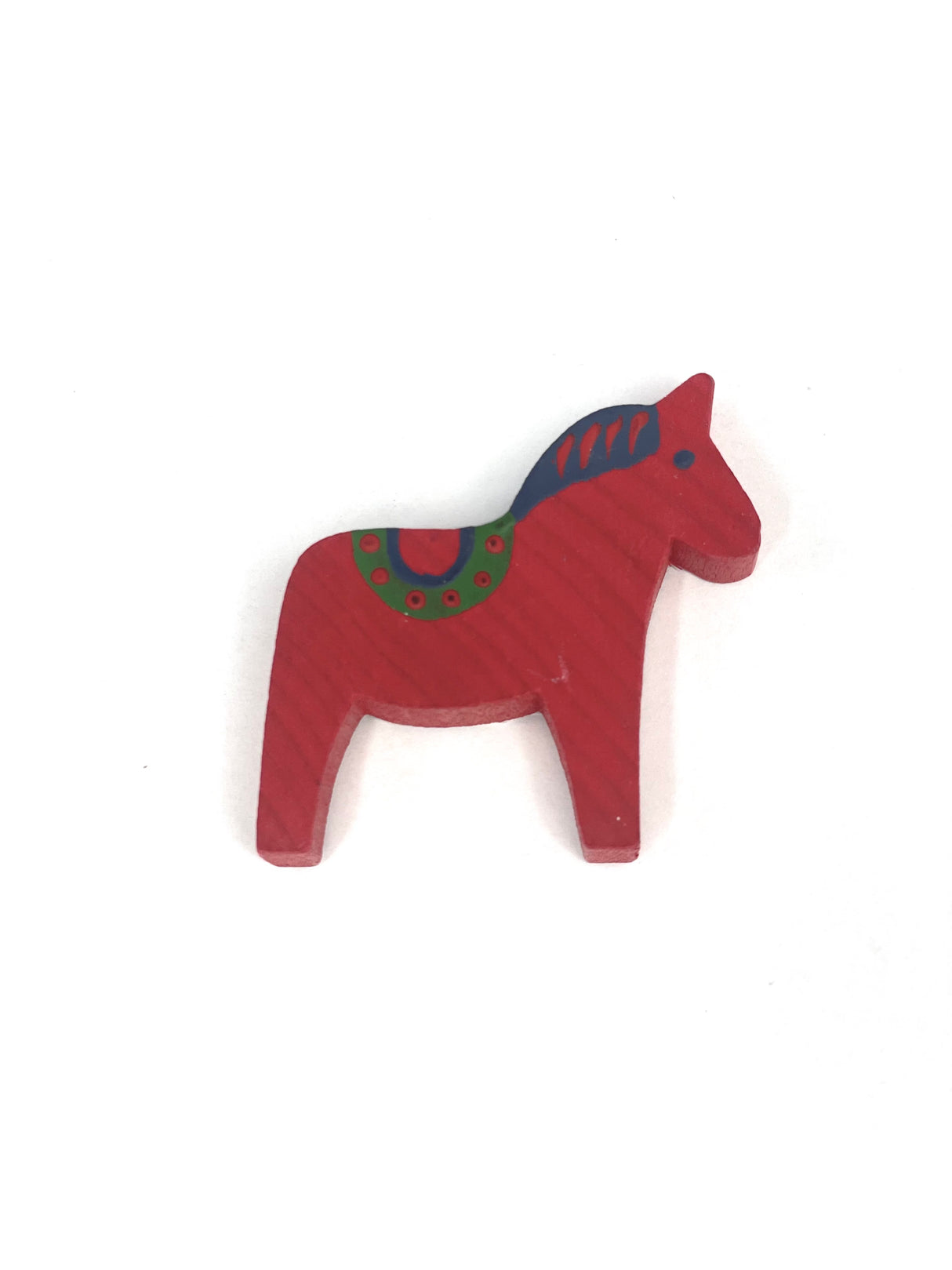 Magnet horse hand painted | red, 5cm