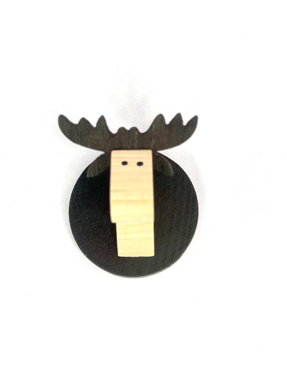 Magnet made of wood moose | brown, 5 cm