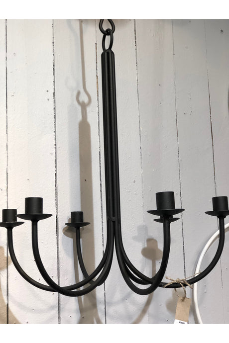 Kerzenleuchter aus Eisen, schwarz | 40cm