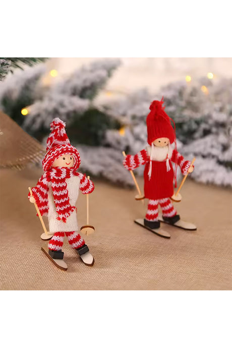 Christmas figure skier | 5 designs