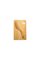 Bread board with butter knife made of alder wood | 19 x 12 cm | Various designs