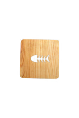 Alder wood coasters | 10 x 10 cm | Various designs