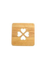 Alder wood coasters | 10 x 10 cm | Various designs