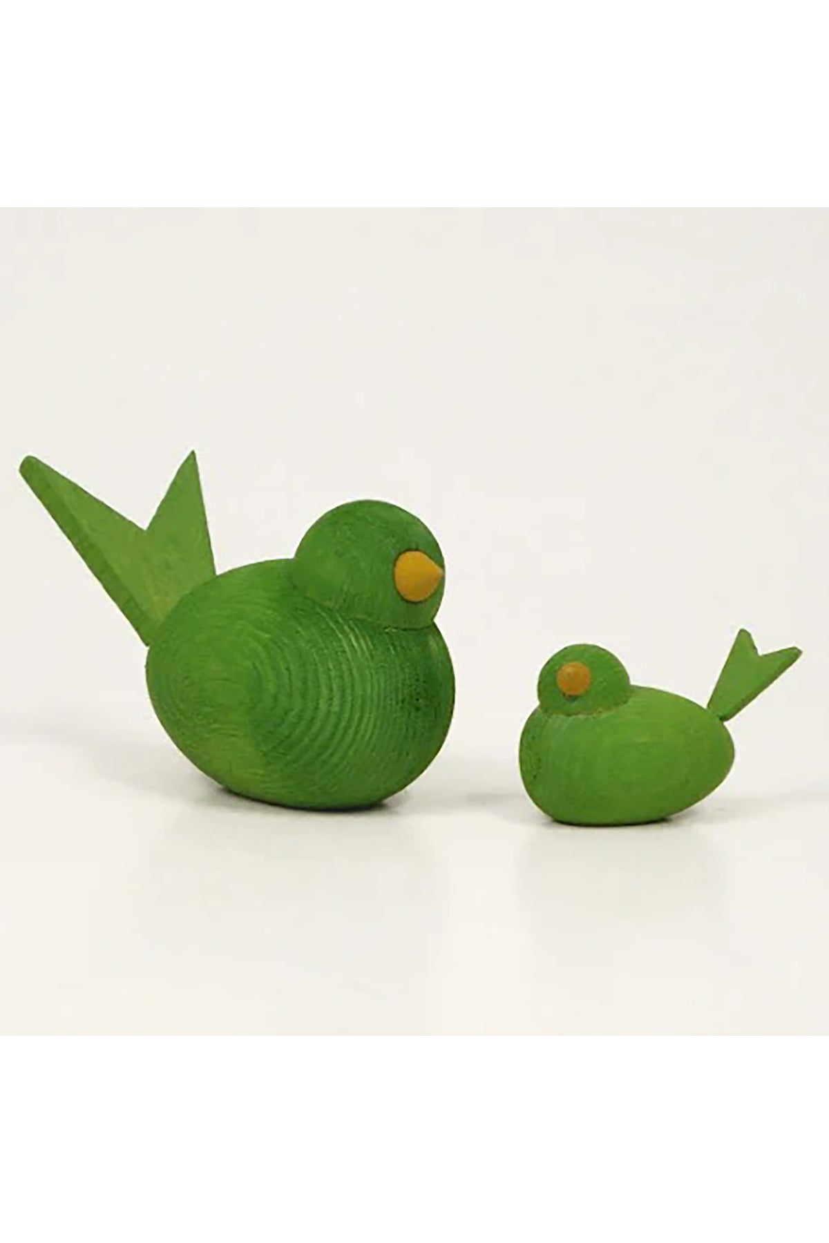 Decorative wooden bird | light green