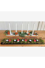 Candle holder black | 76x12 cm