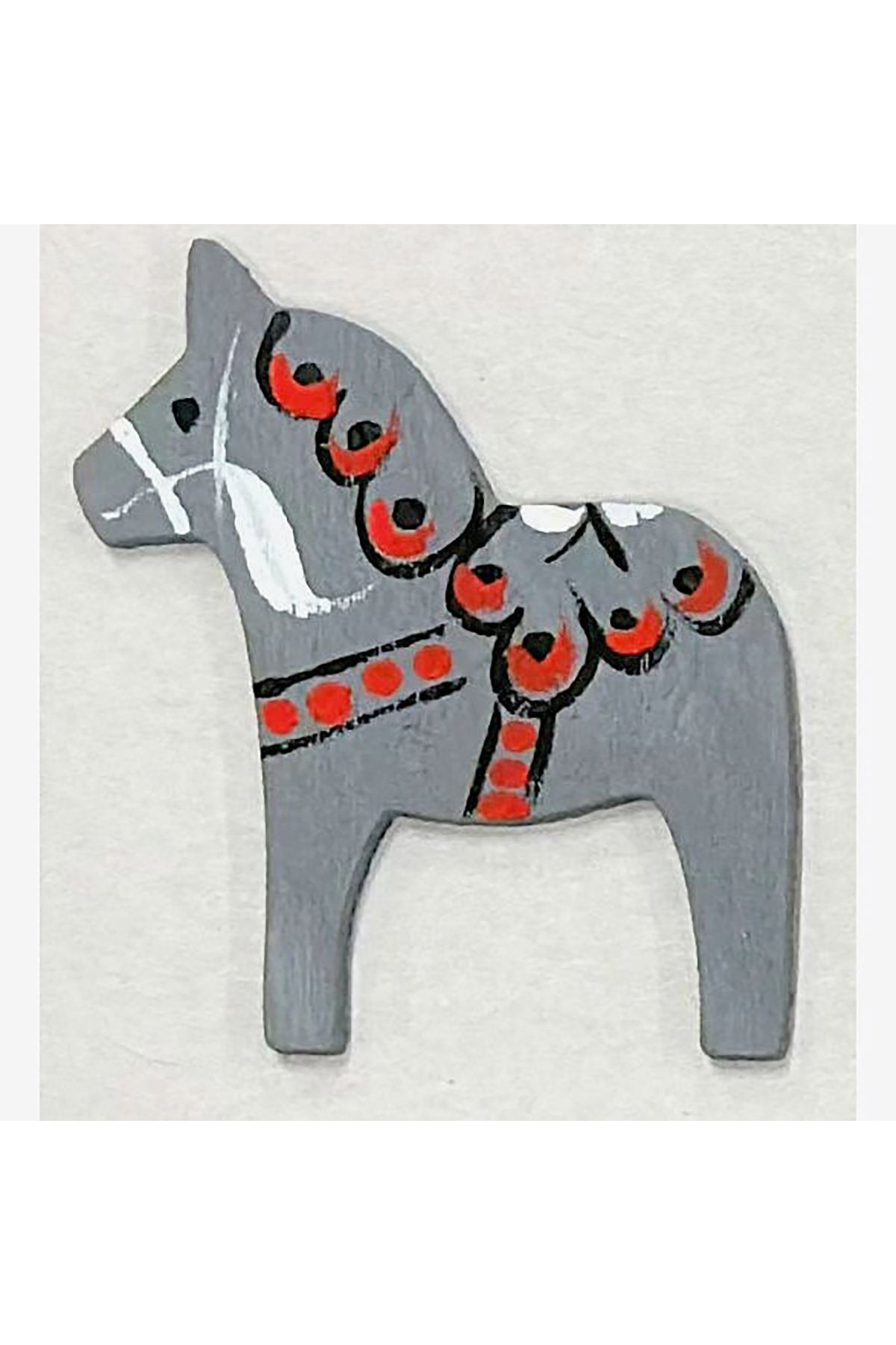 Magnet Dalapferd mit handbemaltem Dekor |  7cm