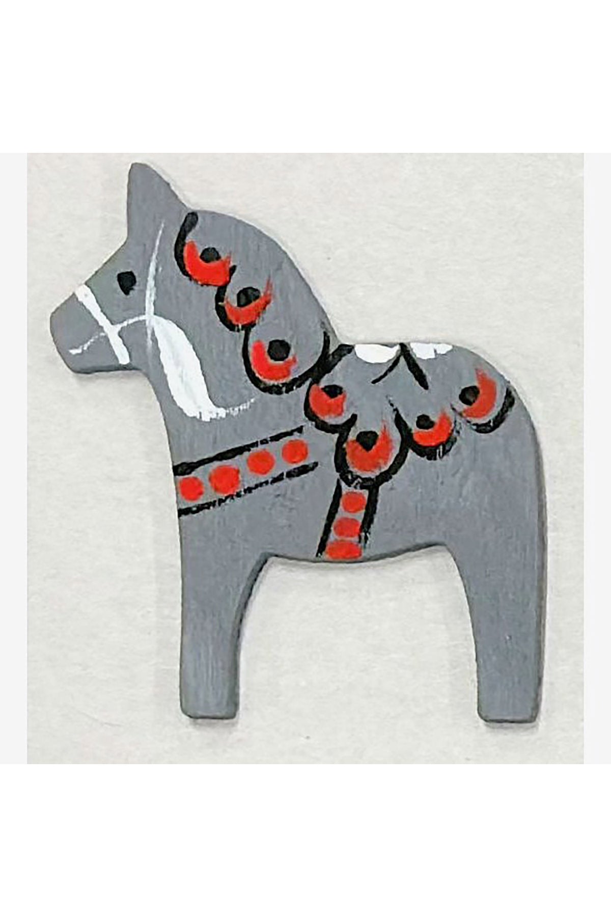 Magnet Dala horse with hand-painted decoration | 7cm